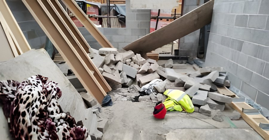 Bricklayer Hospitalised After Upper Floor Collapse