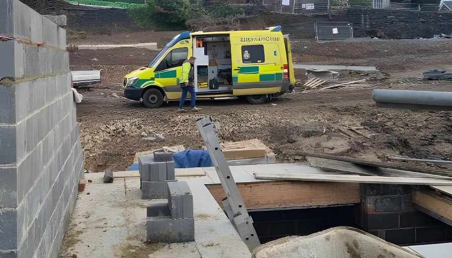 Labourer Falls Through Unprotected Stairwell Opening